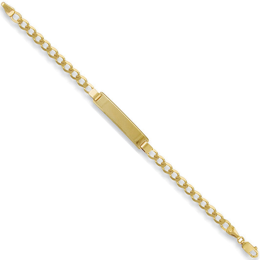 9ct Yellow Gold Child’s Curb ID Bracelet