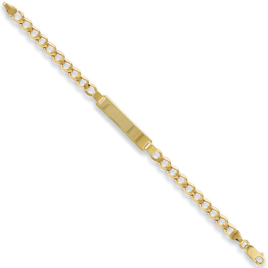 9ct Yellow Gold Child’s Curb ID Bracelet