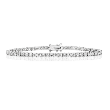 5ct Lab Diamond Tennis Bracelet in 18ct White Gold