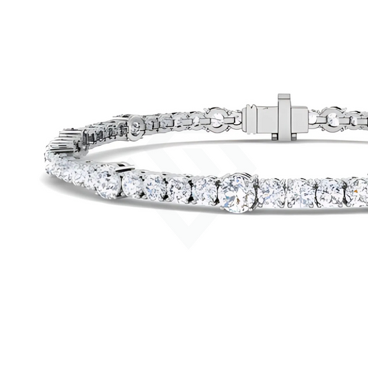 5.3ct Lab Diamond Tennis Bracelet in 9ct White Gold