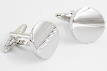 Coffee Bean Patterned Cufflinks (Optional Engraving)