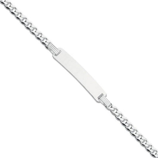 Sterling Silver 925 Personalised Baby Identity Bracelet 6"