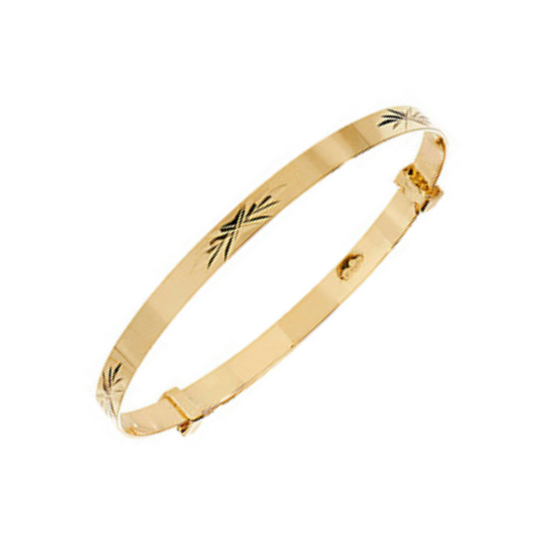 9ct Yellow Gold Expanding Baby Bangle