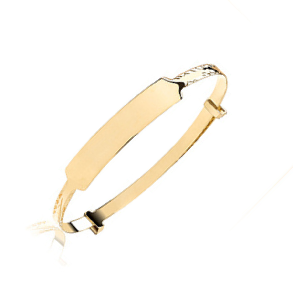 9ct Yellow Gold Engravable Baby Identity Bangle