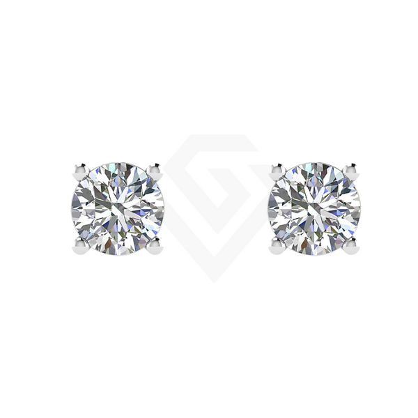 0.8ct Round Brilliant Lab-Grown Diamond Stud Earrings
