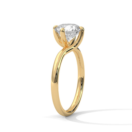 4 Claw Solitaire Ring