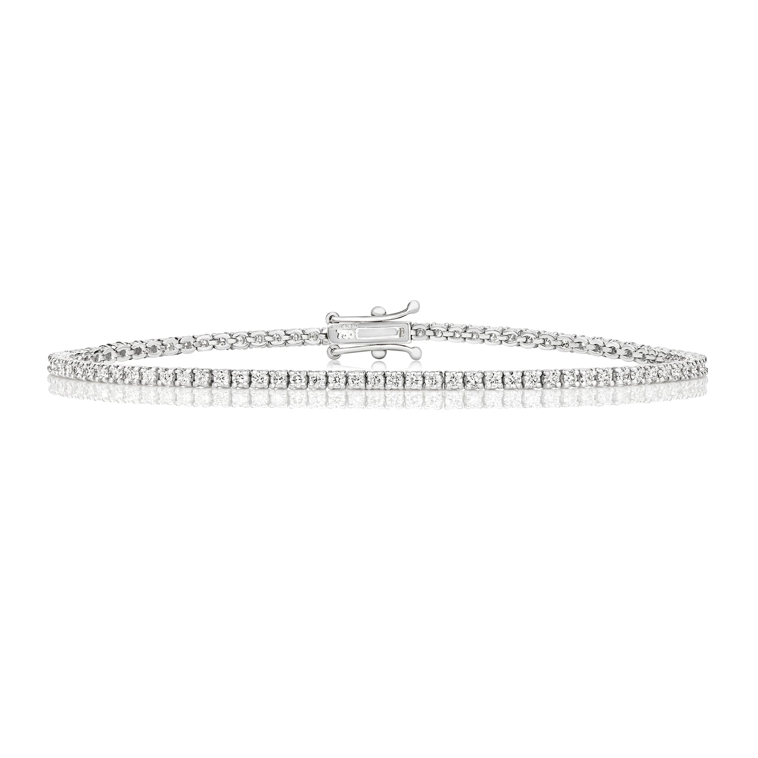 3ct Lab Diamond Tennis Bracelet in White Gold