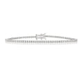 Goldlinks round diamond tennis bracelet in white gold – design image