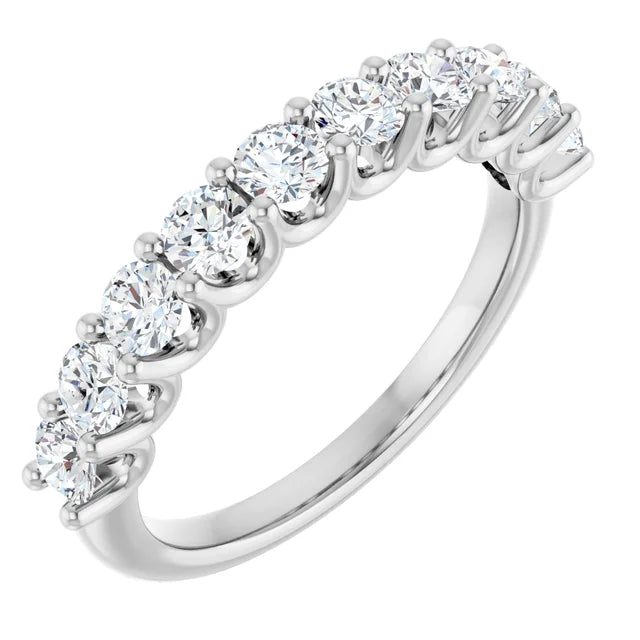 1ct Diamond Ubar Style Half Eternity Ring