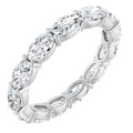 2.5ct Oval Diamond Full Eternity Ring – Elegant Claw Design