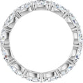 2.5ct Oval Diamond Full Eternity Ring – Elegant Claw Design