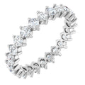 1.5ct Diamond Full Eternity Ring – Elegant Claw Design