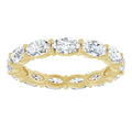 2.5ct Oval Diamond Full Eternity Ring – Elegant Claw Design