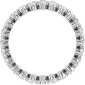 1.5ct Diamond Full Eternity Ring – Elegant Claw Design