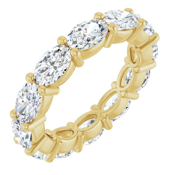 טבעת נצח מלאה בסגנון 2 קראט יהלומי מעבדה