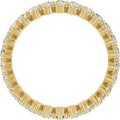 1.5ct Diamond Full Eternity Ring – Elegant Claw Design