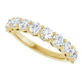 1.5ct Lab-Grown Diamond Half Eternity Ring – Claw Set