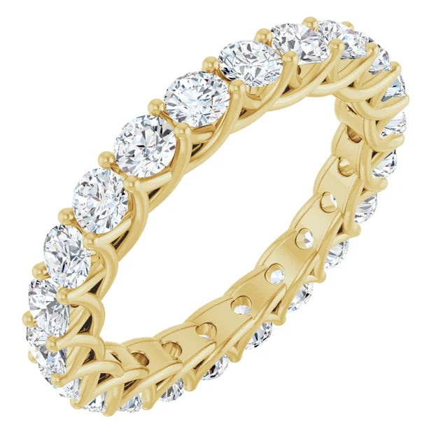 2ct Natural Diamond Crossover Style Full Eternity Ring