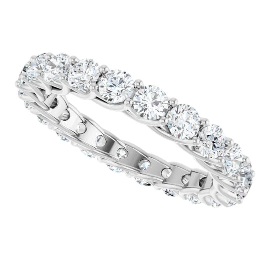 2ct Lab Diamond Crossover Style Full Eternity Ring