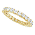 Diamond Full Eternity Ring – Interwoven Claw Design