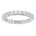 Diamond Full Eternity Ring – Interwoven Claw Design