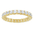 Diamond Full Eternity Ring – Interwoven Claw Design