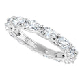 2ct Oval Diamond Full Eternity Ring – Interwoven Claw Design
