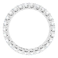 Diamond Full Eternity Ring – Interlocking Design