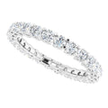 Diamond Full Eternity Ring – Interlocking Design