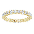 Diamond Full Eternity Ring – Interlocking Design
