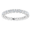 Diamond Full Eternity Ring – Interlocking Design