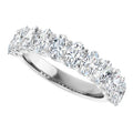 2ct Diamond Half Eternity Ring – Oval Detail