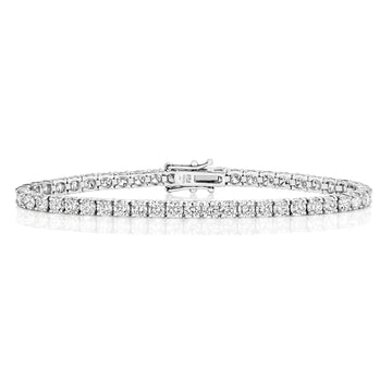 10ct Lab Diamond Tennis Bracelet in White Gold