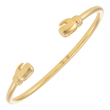 9ct Yellow Gold Baby Bangle with Boxing Glove Design