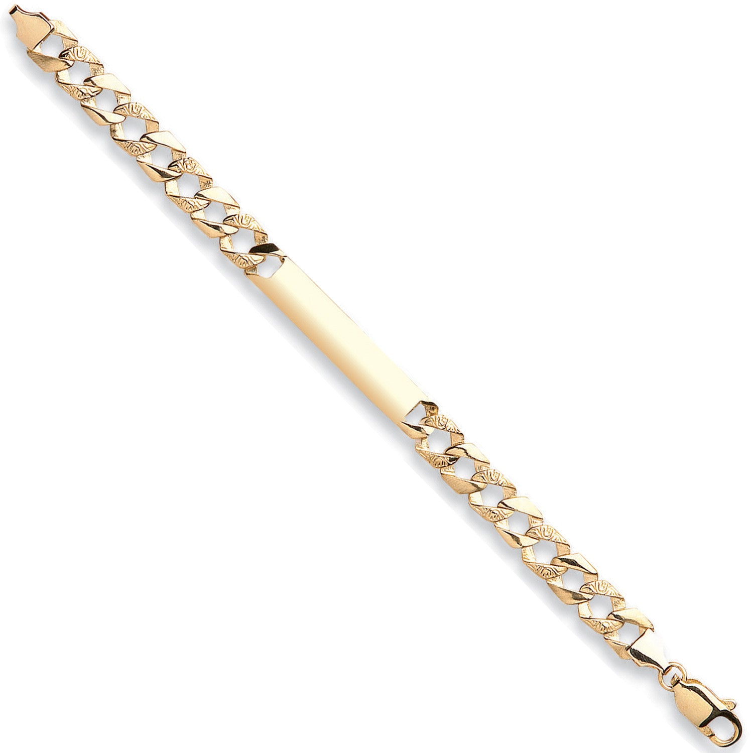 9ct Yellow Gold Curb Baby ID Bracelet