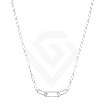 9ct White Gold 0.35ctw Necklace