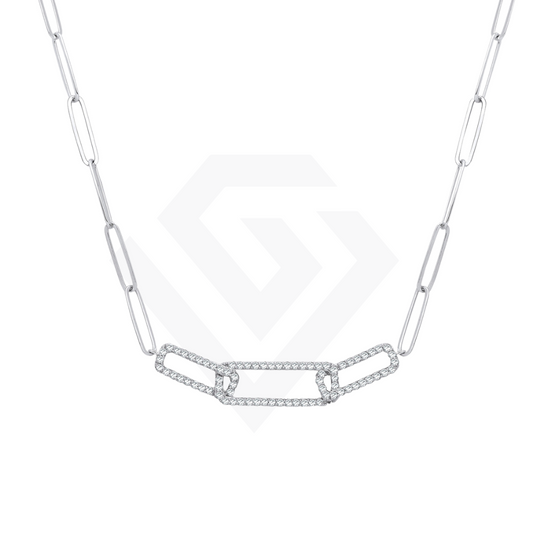 9ct White Gold 0.35ctw Necklace