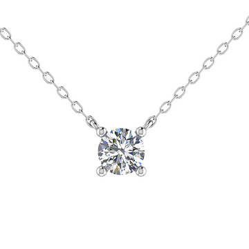 Lab Diamond Round Solitaire Pendant (0.5ct - 4ct)