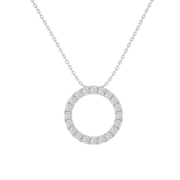 1.80ct Open Circle Diamond Necklace