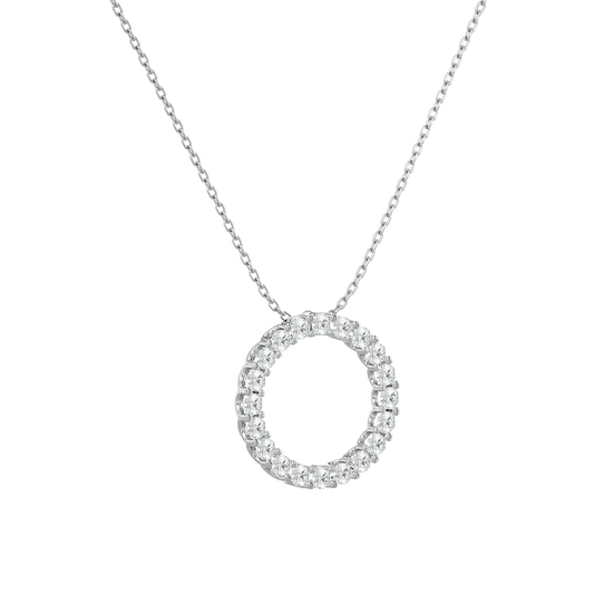 1.80ct Open Circle Diamond Necklace