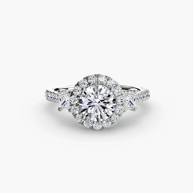 The Berkeley Three-Stone Halo