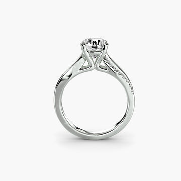 The Split Shank Pavé Solitaire