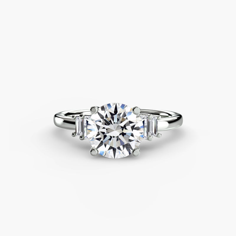 The Sloane Baguette Accent Solitaire