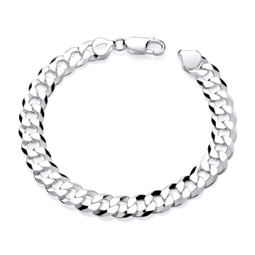 Men’s Sterling Silver 8.75mm Curb Bracelet