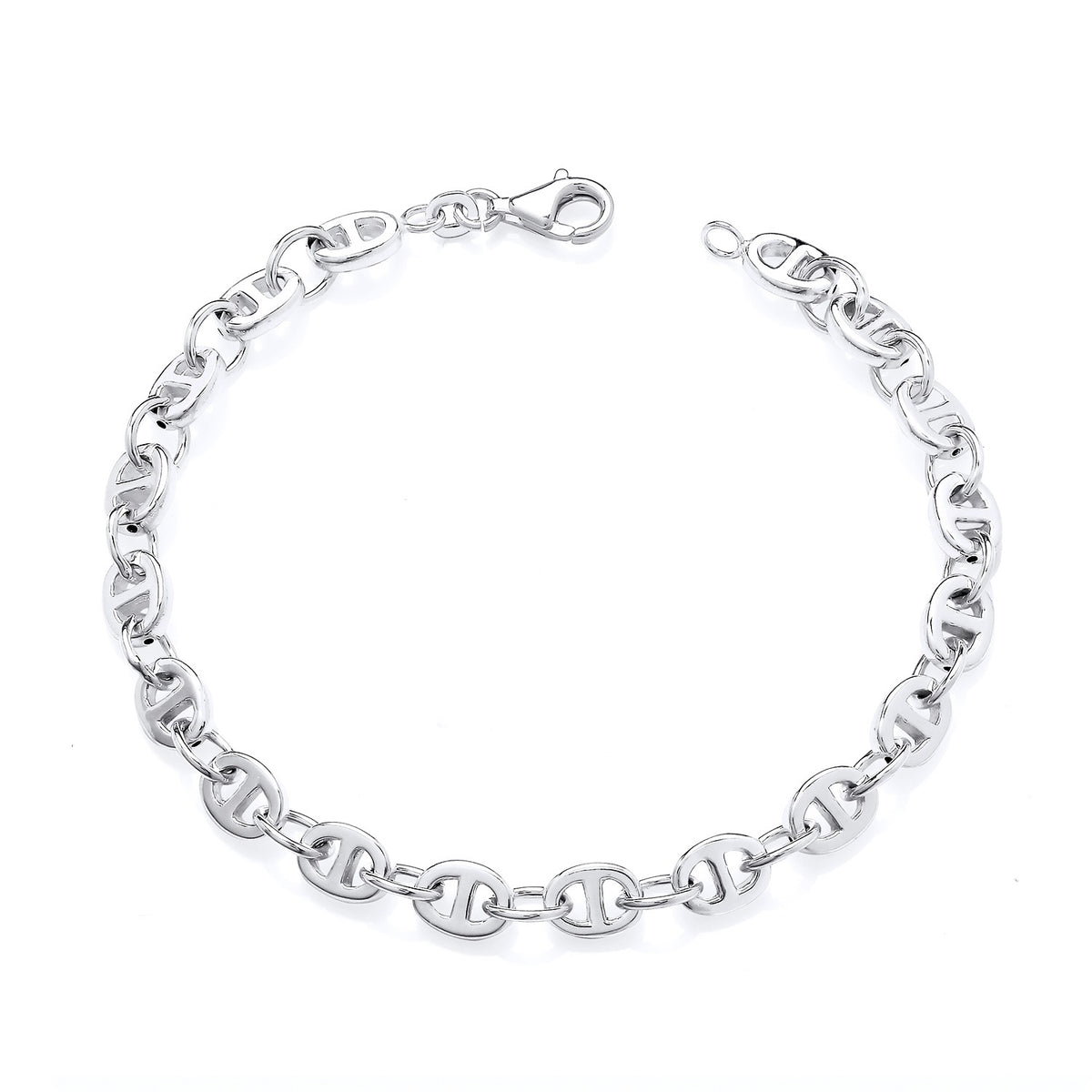 Men’s Sterling Silver 6mm Mariner Bracelet
