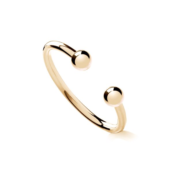 Gold Plated Sterling Silver Babies Torque Bangle – Classic Unisex Baby Bracelet & Timeless Gift