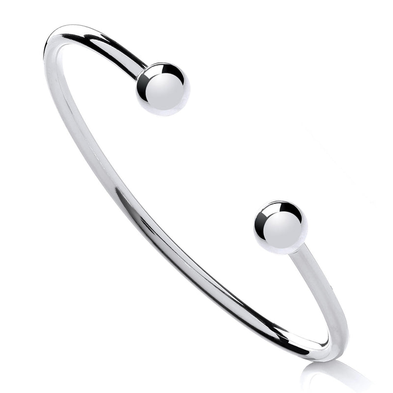 Sterling Silver Ladies Torque Bangle – Timeless Elegance with a Modern Twist