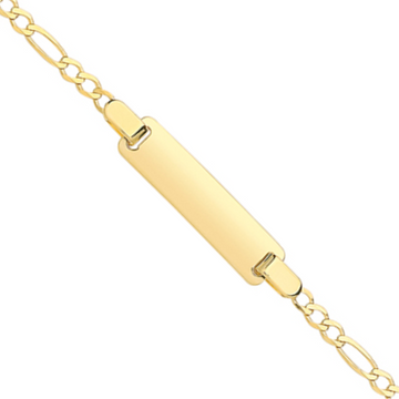 9ct Yellow Gold Expandable Identity Baby Bracelet