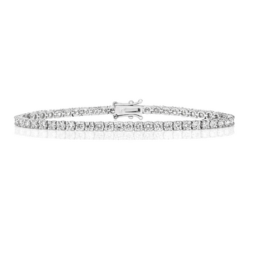 5ct Lab Diamond Tennis Bracelet in White Gold