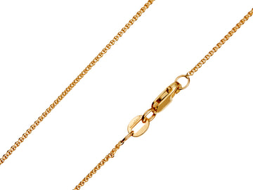 9ct Yellow Gold 1.0mm Spiga Chain-Hallmarked